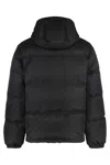 Gucci Down Jacket With Hood And Elastic Cuffs In Black