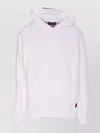 Gucci White Hoodie With Maxi Web Print On The Hood And Kangaroo Pocket On The Front In Cotton Man