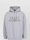 Gucci Hooded Sweatshirt Front Pocket In Gray