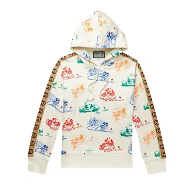 Pre-owned Gucci Hooded Sweatshirt 'white' | Men's Size Xs