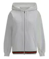 Gucci Zip Hoodie In White