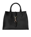 Gucci Hook Closure Medium Tote Bag In Black