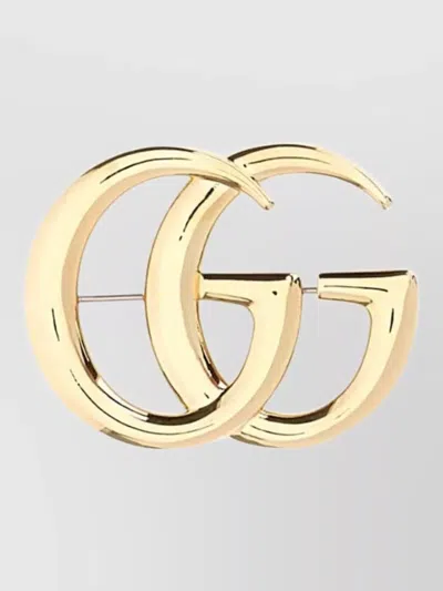 Gucci Hoop Design Earrings Polished Finish
