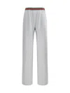 Gucci Horizontal Stripe Sweatpants In Grey Melange/mix