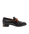 Gucci Horse Bit-detail Leather Loafers In Black