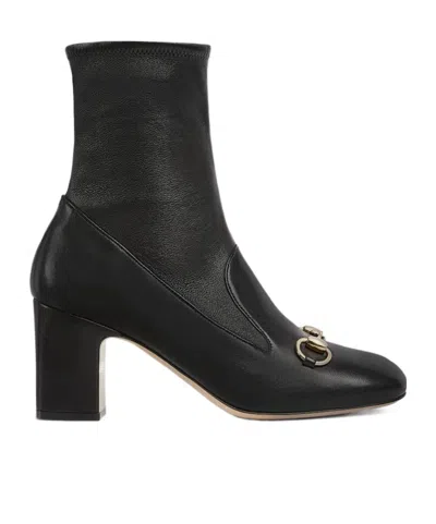 GUCCI GUCCI HORSEBIT ANKLE BOOTS