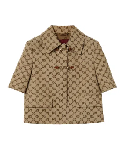 GUCCI GUCCI MONOGRAMMED SHORT-SLEEVE SHIRT