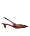 Gucci Horse Title Button High-heeled Sandals In Brown