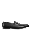 Gucci Leather Slip-on Loafers With Iconic Horsebit Detail In Black
