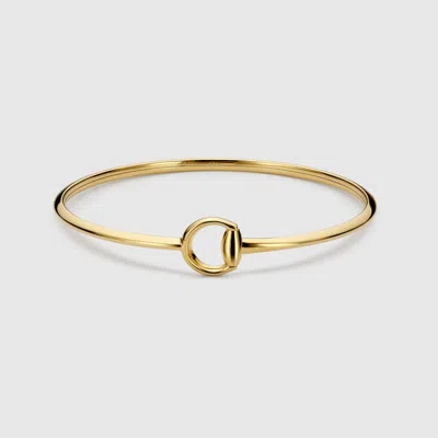 Gucci Horsebit 18k Bangle Bracelet In Gold