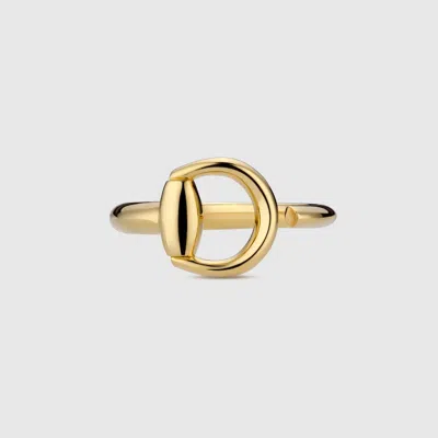 Gucci Horsebit 18k Open Ring In Gold