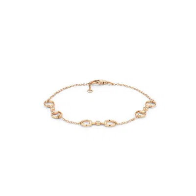 Gucci Horsebit 18k Rose Gold Diamond Bracelet - Yba837594001
