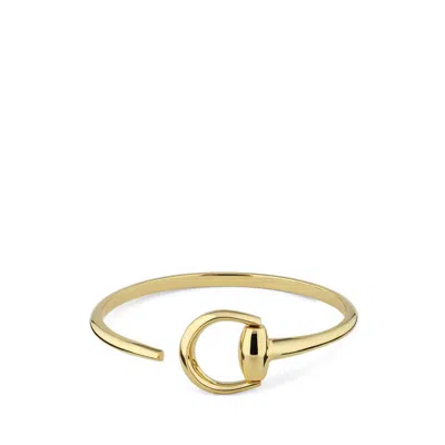 Gucci Horsebit 18k Yellow Gold Cuff Bracelet - Yba837792001