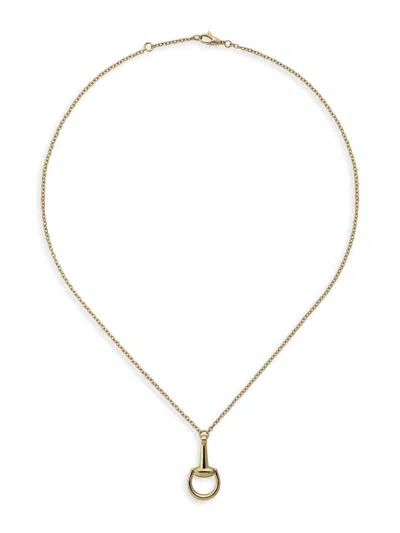 Gucci Horsebit 18k Yellow Gold Pendant Necklace