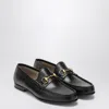 Gucci Horsebit Almond-toe Loafers In Black