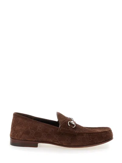 Gucci Horsebit 1953 Duede Embossed In Multicolor