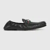 Gucci 1953 Horsebit Leather Loafers Rubber Sole In Black