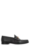 Gucci Men Leather Loafers In Black