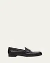 Gucci Women Black Calf Leather Moc Stitching Signature Horsebit Detail Almond Toe Slip-on Style Bran