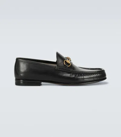 Gucci 50mm 1953 Horsebit Leather Loafers In Black