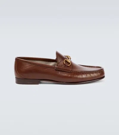 Gucci Horsebit 1953 Leather Loafers In Brown Sugar/bro.suga