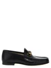 Gucci Men Leather Loafers In Black
