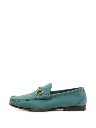 Pre-owned Gucci Horsebit 1953 Loafers In Green