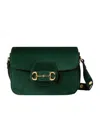 Gucci Horsebit 1955 Aura Mini Shoulder Bag In Green