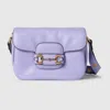 Gucci Horsebit 1955 Aura Mini Shoulder Bag In Purple