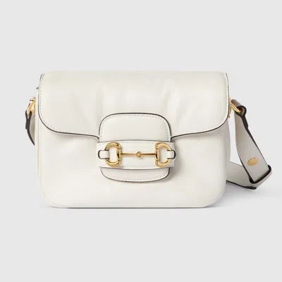 Gucci Horsebit 1955 Aura Mini Shoulder Bag In White