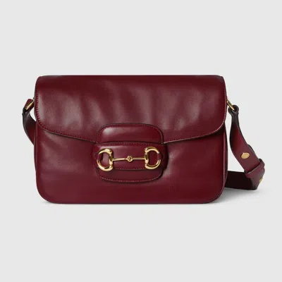 Gucci Horsebit 1955 Aura Small Shoulder Bag In Burgundy