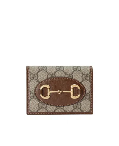 GUCCI GUCCI HORSEBIT 1955 ZIP DETAILED BI-FOLD WALLET