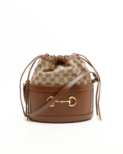 Gucci Horsebit 1955 Bucket Bag In Brown