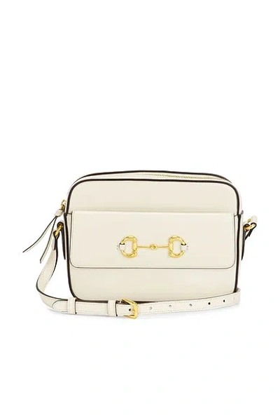 Pre-owned Gucci Horsebit 1955 Camera Bag In White