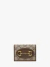 Gucci Horsebit 1955 Card Case Wallet In Gray
