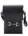 Gucci Horsebit 1955 Crossbody Bag Leather Mini (authentic Pre-loved) In Black