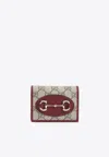Gucci Compact Wallet With Signature Logo Pattern In Multicolor
