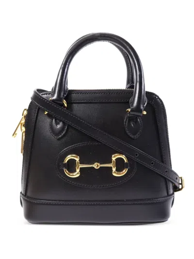 Pre-owned Gucci Horsebit 1955 Handbag In Black