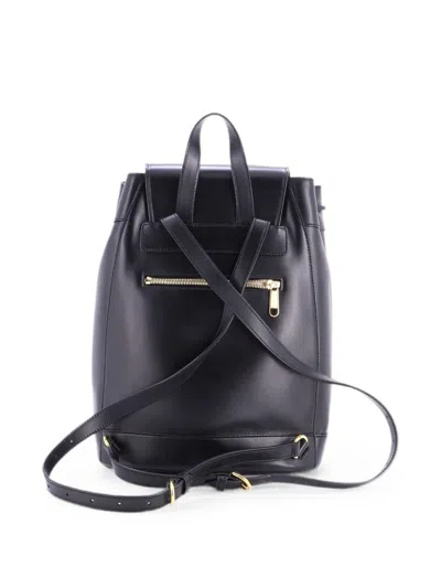Pre-owned Gucci Horsebit 1955 Leather Backpack In Black
