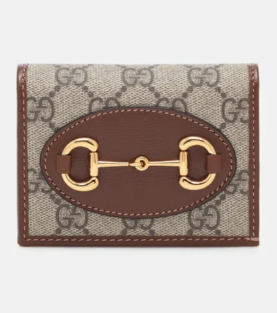 Gucci Horsebit 1955 Leather Wallet In Brown