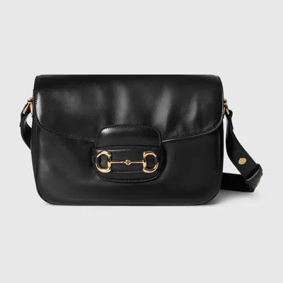 Gucci Horsebit 1955 Medium Shoulder Bag In Black