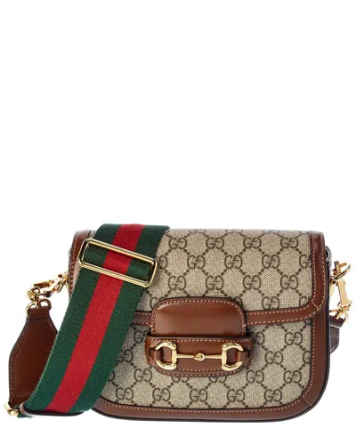 Gucci Horsebit 1955 Mini Leather Mini Bag In Brown