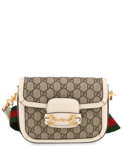 Pre-owned Gucci Horsebit 1955 Mini Shoulder Bag In Brown