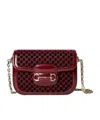Gucci Horsebit 1955 Mini-schultertasche In Burgundy