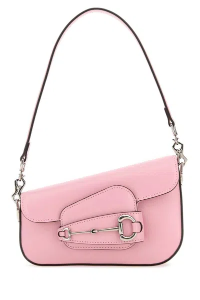 Gucci Mini Horsebit 1955 Leather Shoulder Bag In Pink