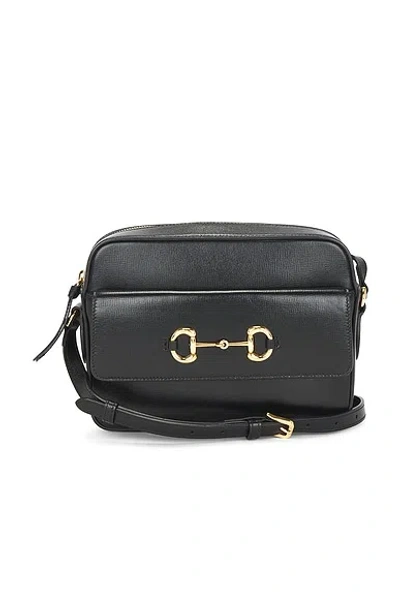 Pre-owned Gucci Horsebit 1955 Shoulder Bag In Black