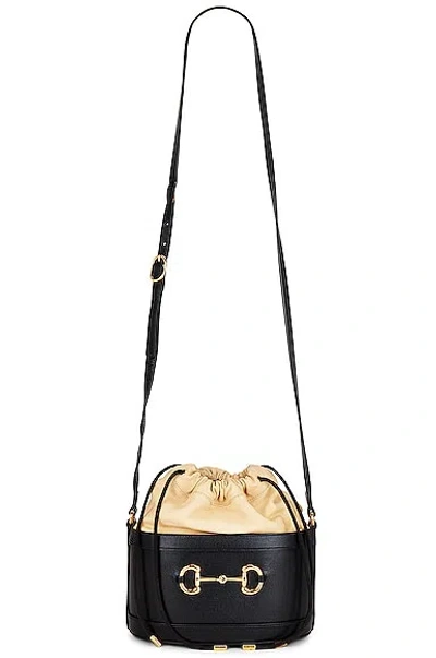 Pre-owned Gucci Horsebit 1955 Shoulder Bag In Black