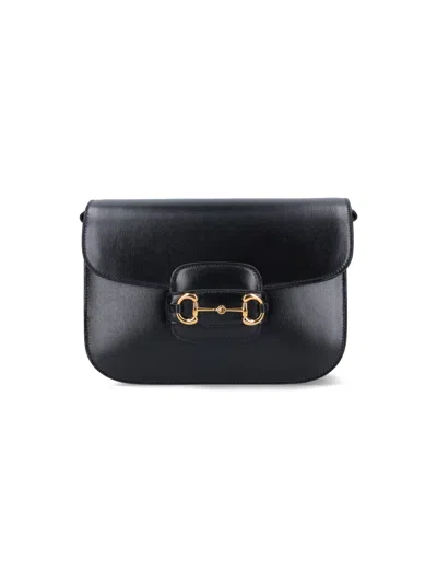 Gucci "horsebit 1955" Shoulder Bag In Black  