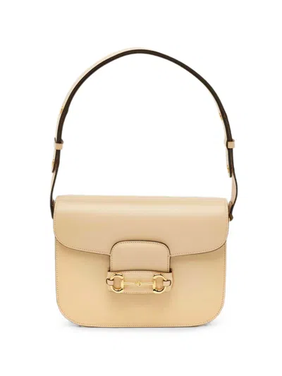 Pre-owned Gucci Horsebit 1955 Shoulder Bag In Neutral