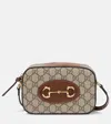 Gucci Horsebit 1955 Small Canvas Crossbody Bag In Brown